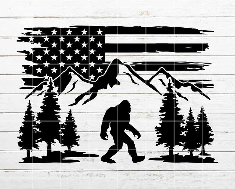 Distressed American Flag Svg, Mountain Svg Free#1