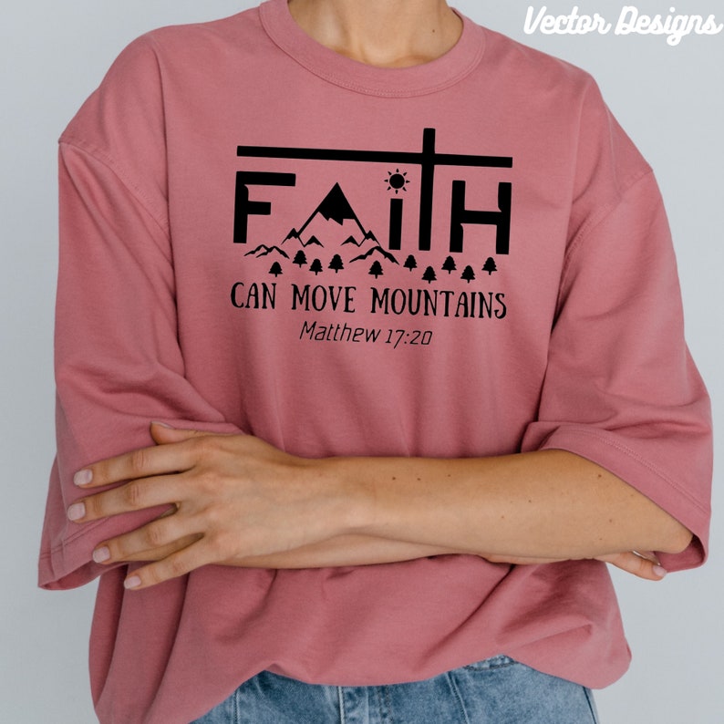 Hope Verse Svg, Faith Can Move Mountains Svg