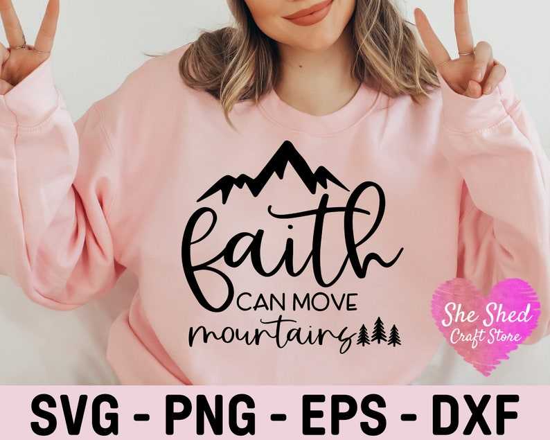 Fearless Svg, Faith Can Move Mountains Svg#6