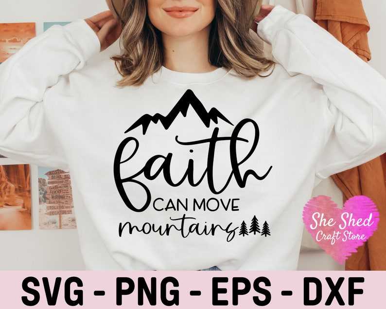 Fearless Svg, Faith Can Move Mountains Svg#3