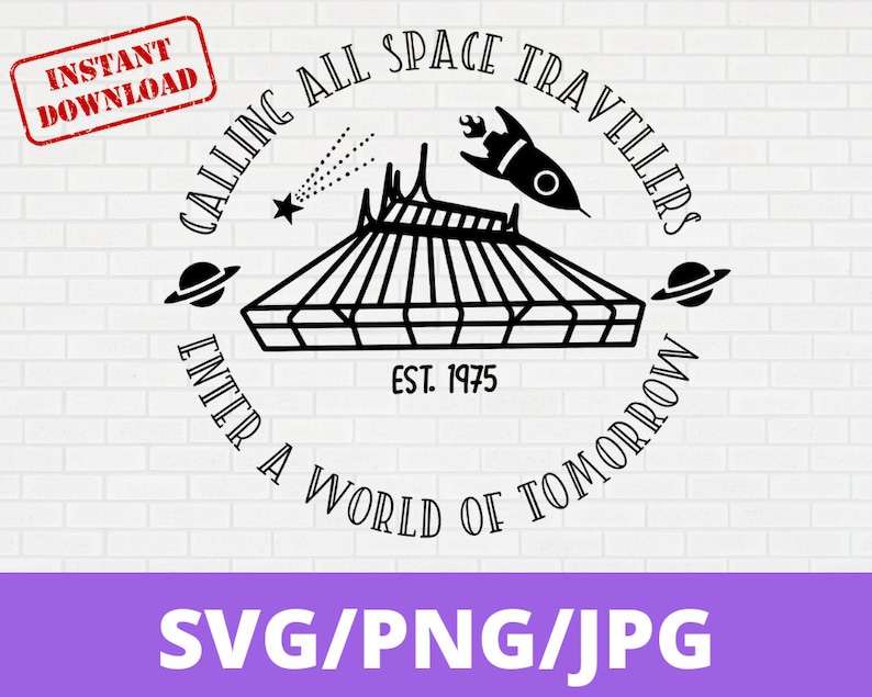 Space Mountain Disneyworld SVG, Space Mountain Svg#1