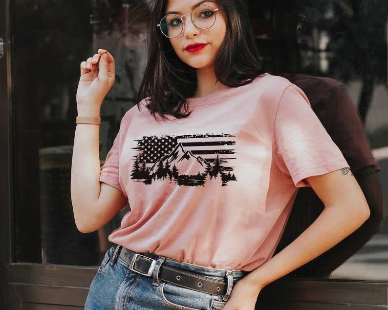 American Flag Svg, Mountain Svg#5