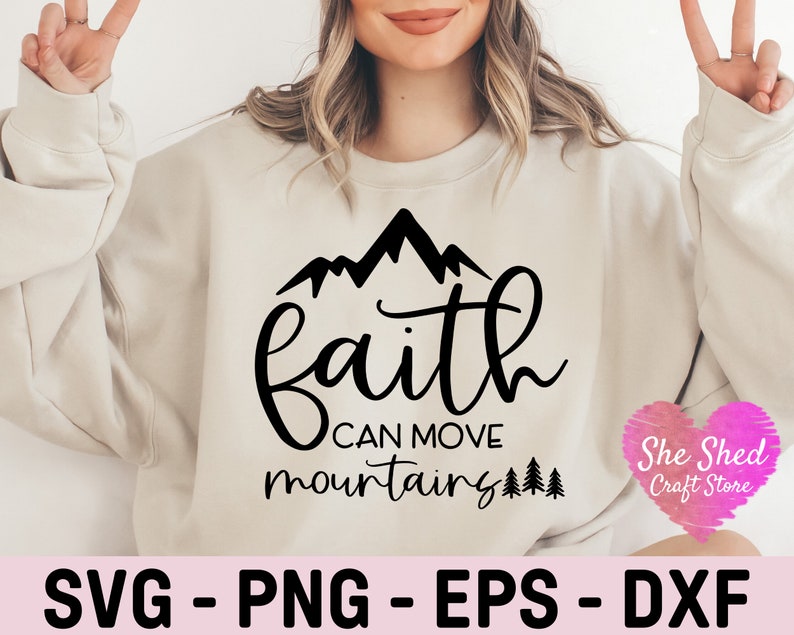 Fearless Svg, Faith Can Move Mountains Svg