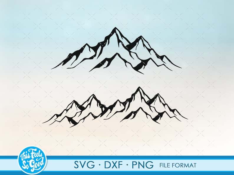 Funny Mountain range SVG, Mountain Range Svg#1