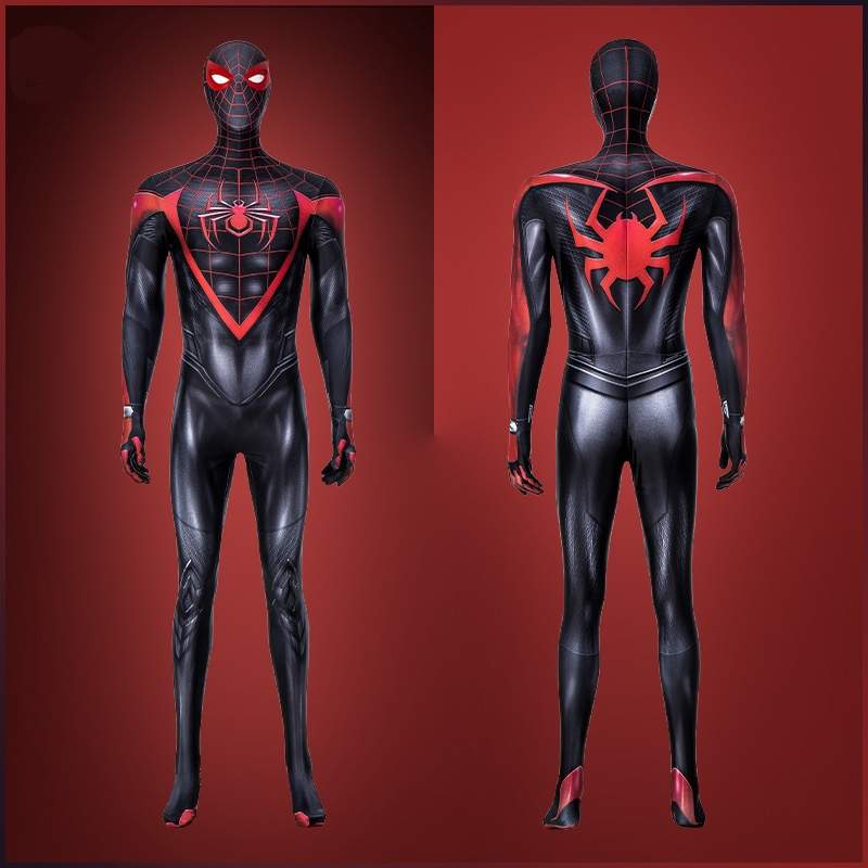 Spider-Man Jumpsuit Miles Morales Bodysuit Cosplay Costume Adult