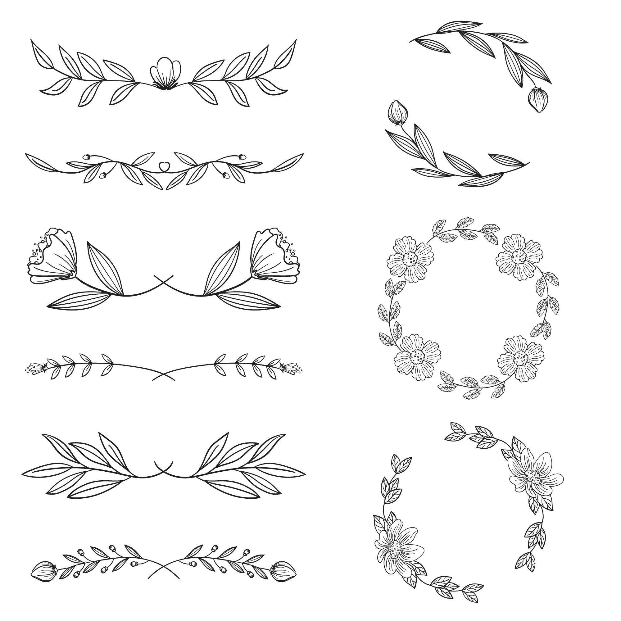 Hand Drawn Art Supplies Free SVG