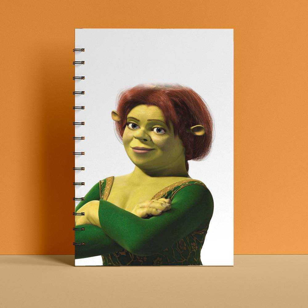 Shrek on the Croc | Spiral Notebook