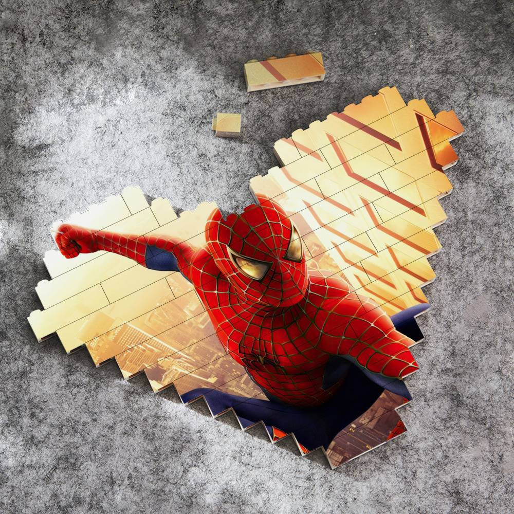 Atomic building online blocks spiderman