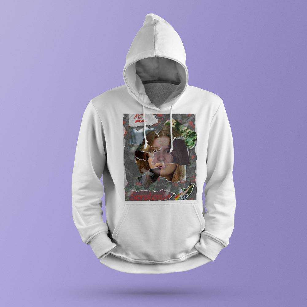 Girl in best sale red merch hoodie