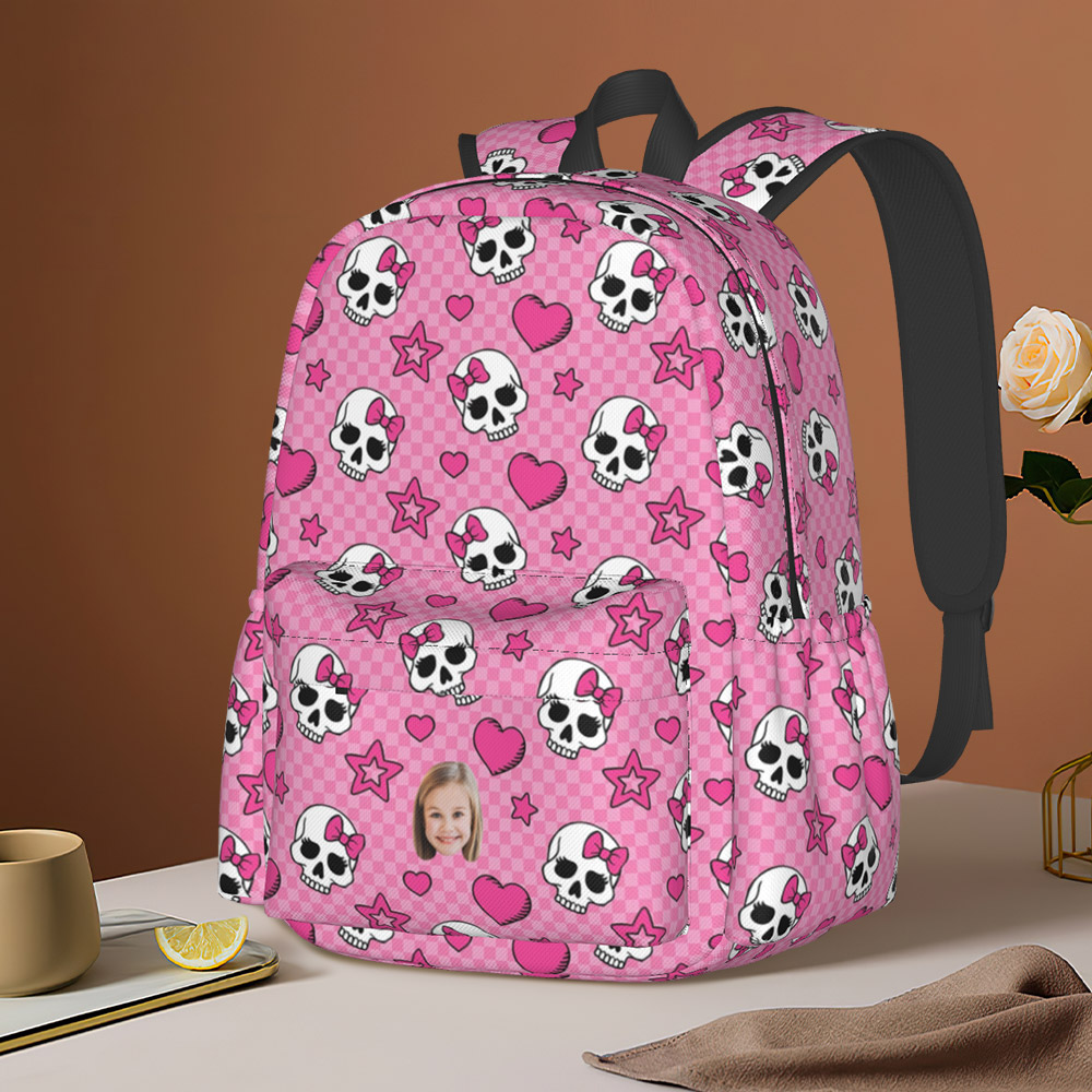 Emo Backpack Hello Kitty Skull Waterproof Backpack