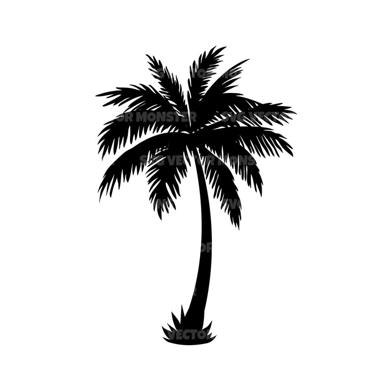 Palm Tree Svg Free, Vector Cut file for Cricut Silhouette | treesvg.com