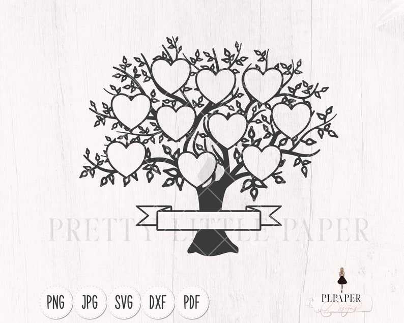 Family Tree Svg 10 Members, Family Reunion Svg
