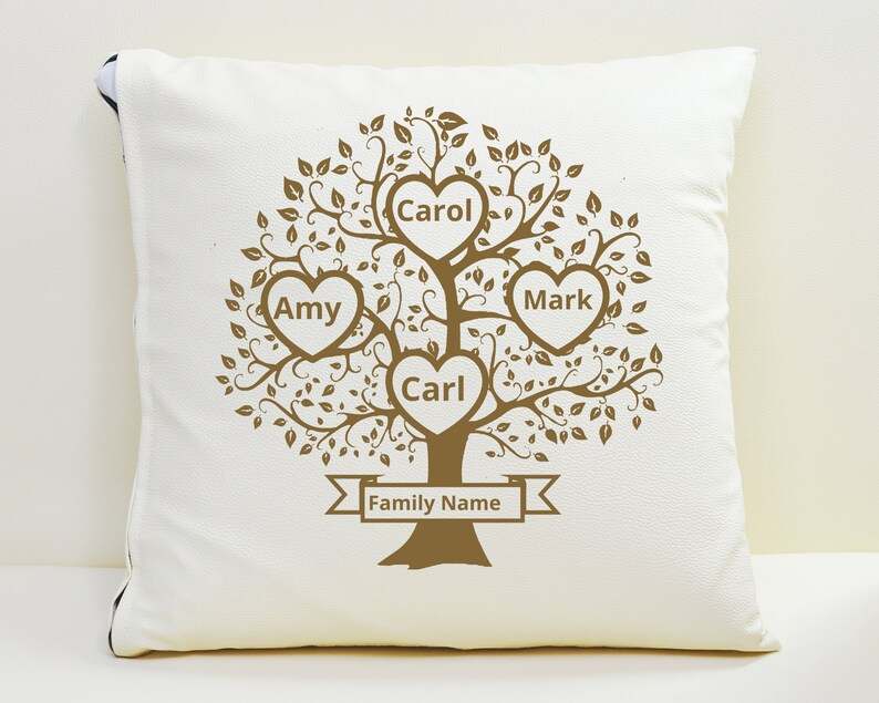 Family Tree Svg 4 Members, Family Heart Tree Svg#1