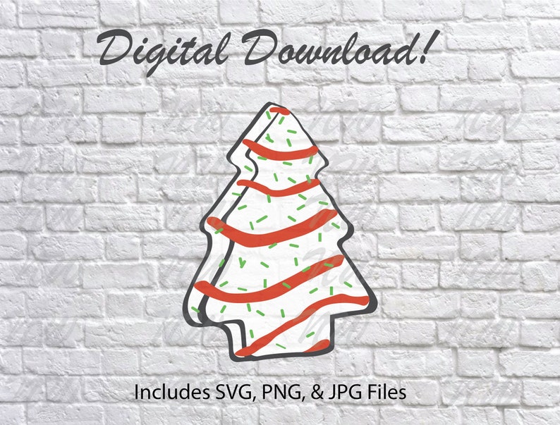Little Debbie Christmas Tree Svg Digital Download | treesvg.com