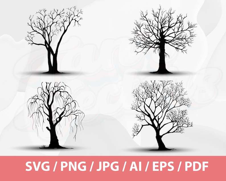 Tree Silhouettes Set#3
