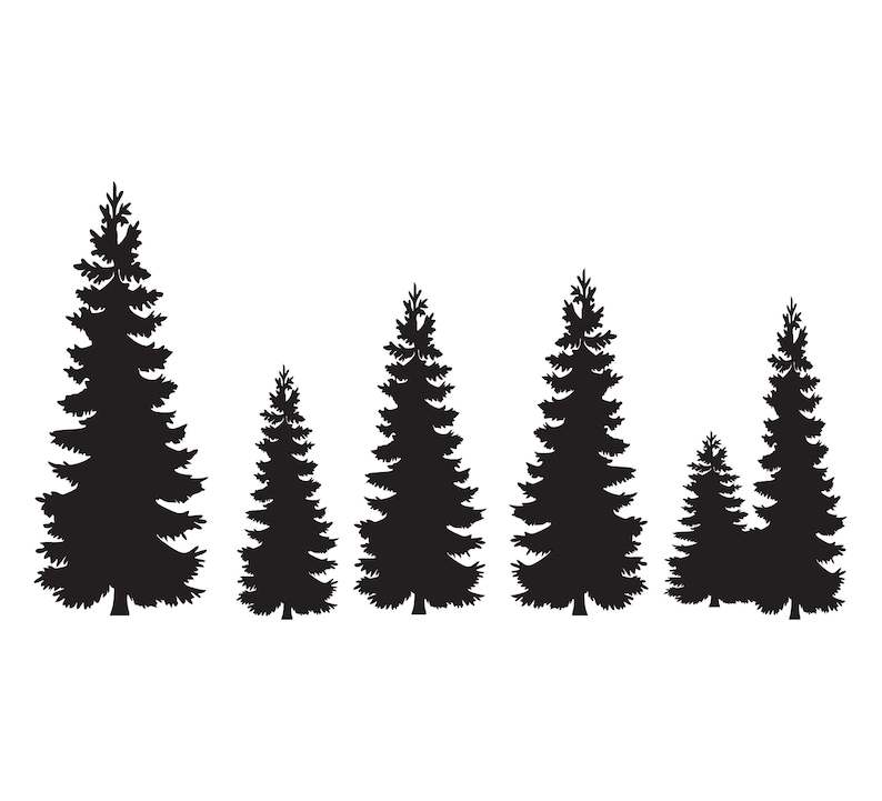Pine Trees Svg, Christmas Trees Svg Digital Download#1