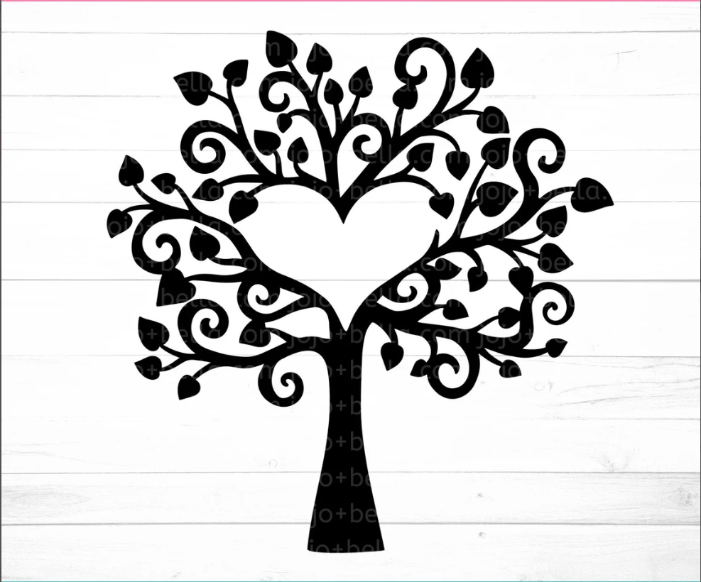 Winter Tree Silhouette without Leaves - free svg file for members - SVG  Heart