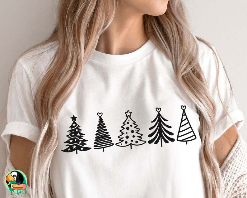 Christmas Tree Svg, Hand Drawn Simple Tree Svg#1