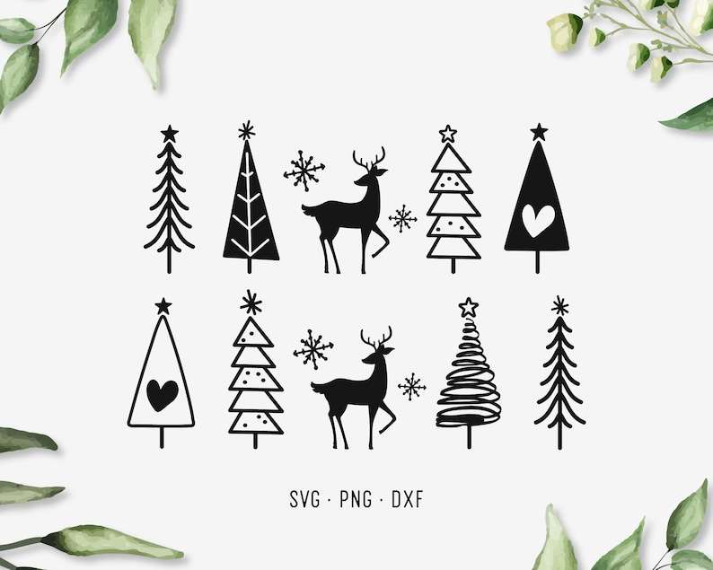 Christmas Tree Svg, Christmas Tree Ornaments Design#1