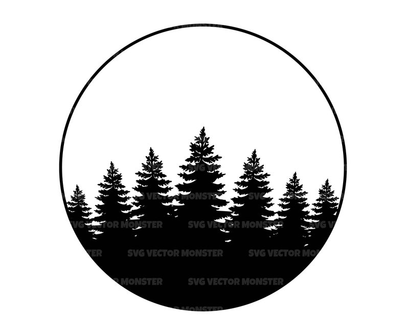 Forest Tree Svg, Trees Vector Cut File For Cricut | treesvg.com
