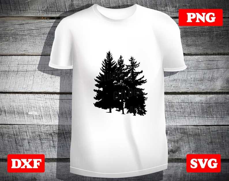 Pine Tree Silhouette Svg Pine Tree Digital Download#3