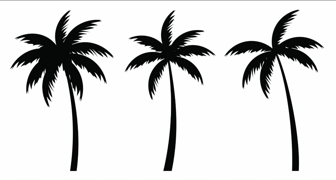 Free Palm Tree Svg, Palm Trees Silhouette Free#1