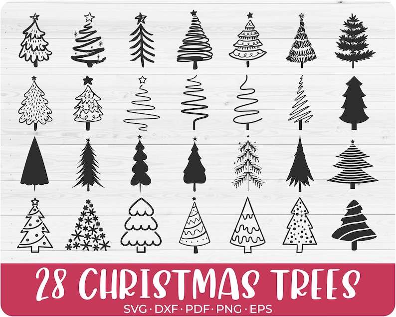 Christmas Tree Svg Bundle, Christmas Tree Ornaments Design#1