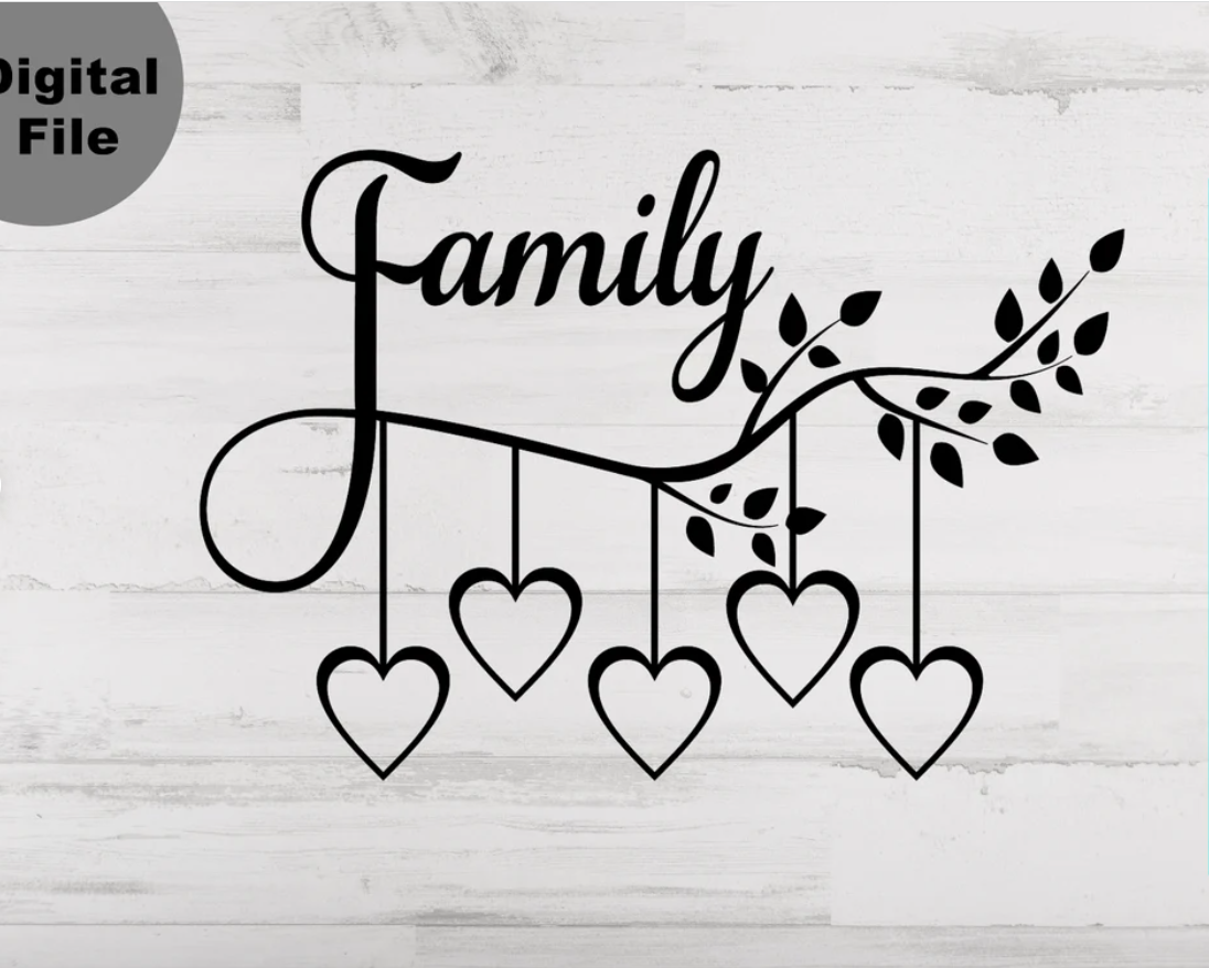 Family Tree 5 Members Svg Free