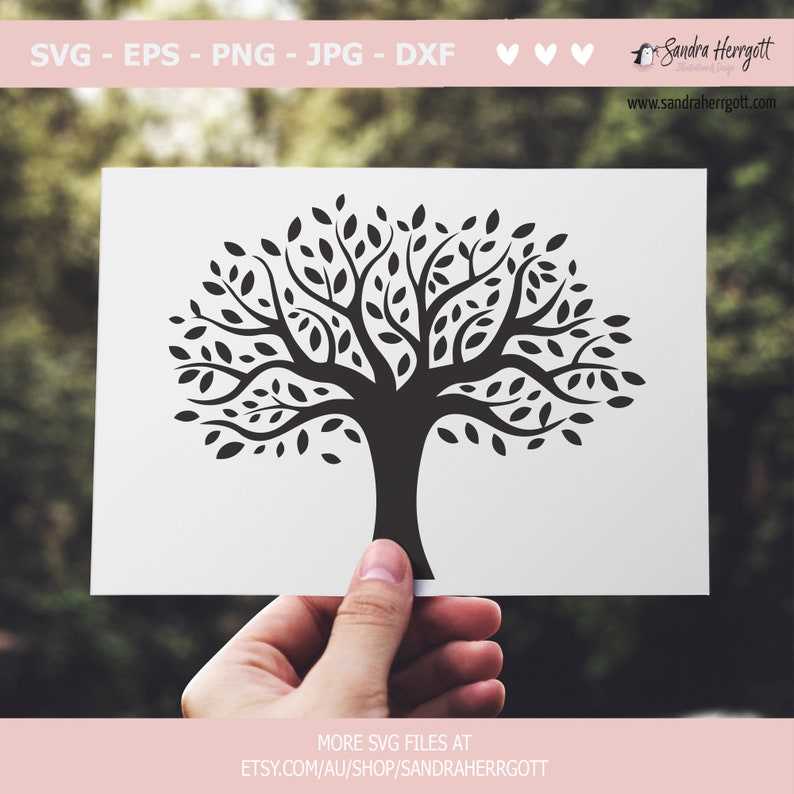 Oak Tree Plotter File Svg