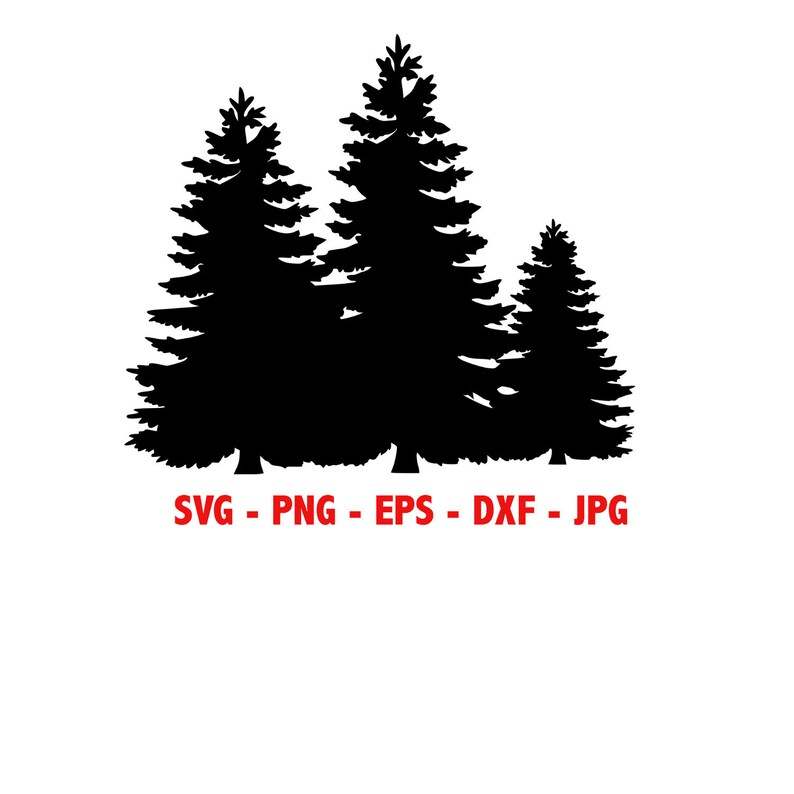 Pine Trees Christmas Trees Svg Digital Download 