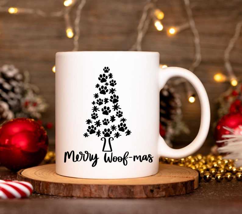 Merry Christmas Svg, Paw Christmas Tree Svg Free