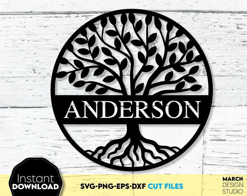 Tree Of Life Svg, Split Monogram Svg