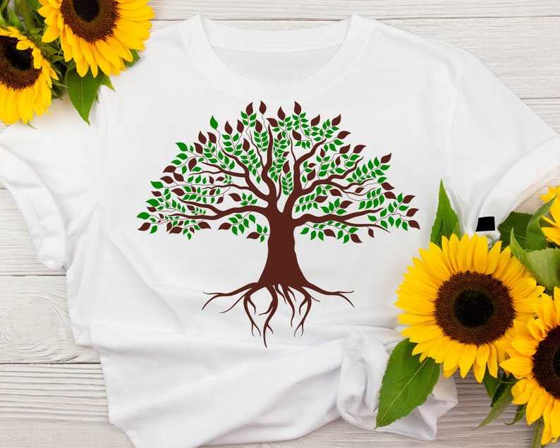Family Tree Svg, Family Tree With Roots Cutting File Svg#1
