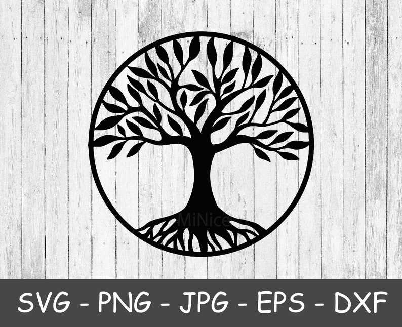 Tree Silhouette Svg, Tree Cricut Svg Png#1