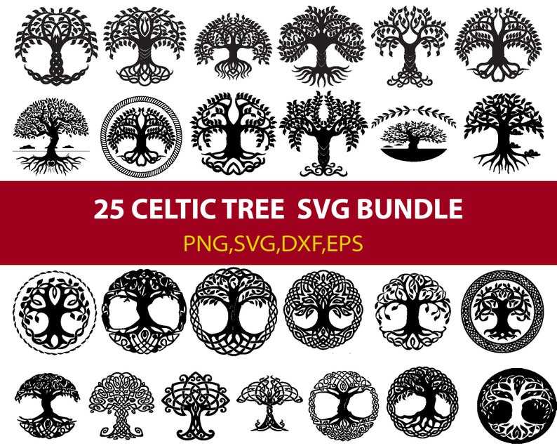 Celtic Tree of Life Svg Tree of Life Clipart Tree of Life 