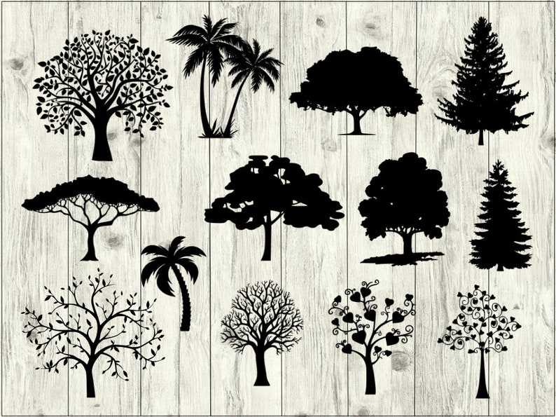 Tree Svg Bundle, Tree Svg Files For Silhouette#1