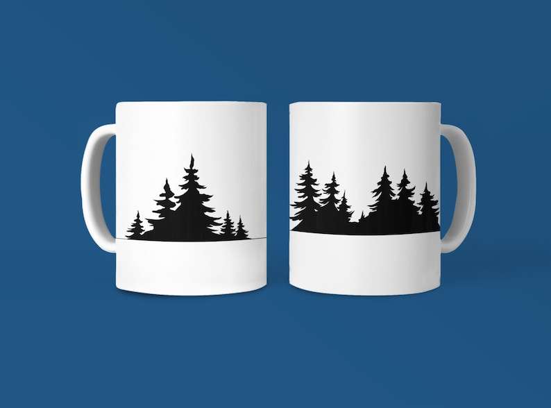 Forest Tree Svg, Tree Silhouette Cut File#2