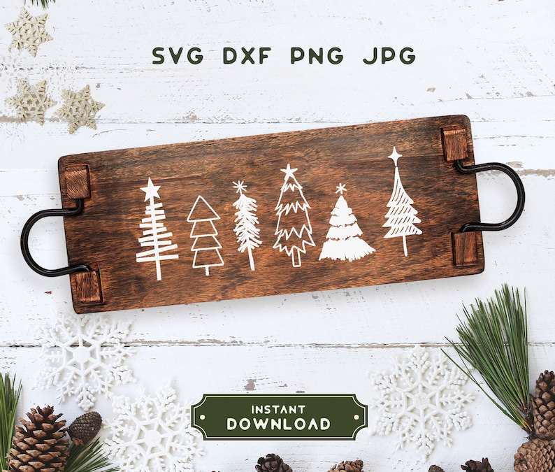 Christmas Trees Svg, Simple Pine Tree Svg#3