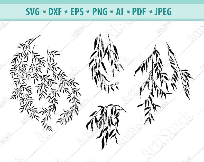 Willow Svg, Willow Tree Branch Svg#1