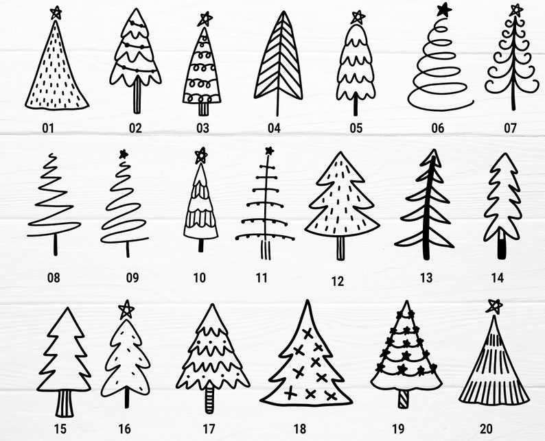 20 Christmas Tree Svg, Christmastree Cut File#2