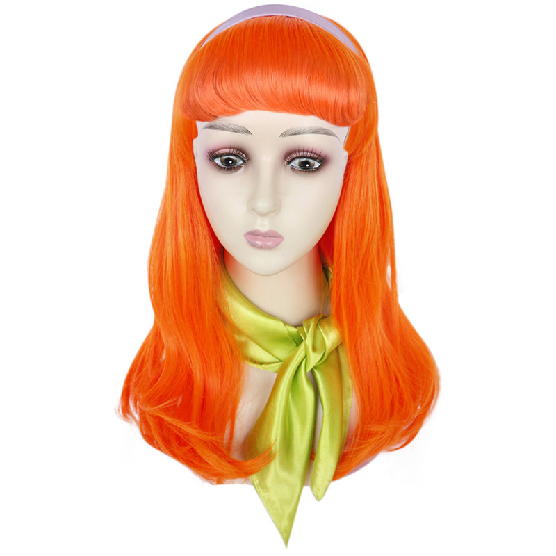 Scooby Doo Wig Daphne The Scooby Dog Long Curly Wig