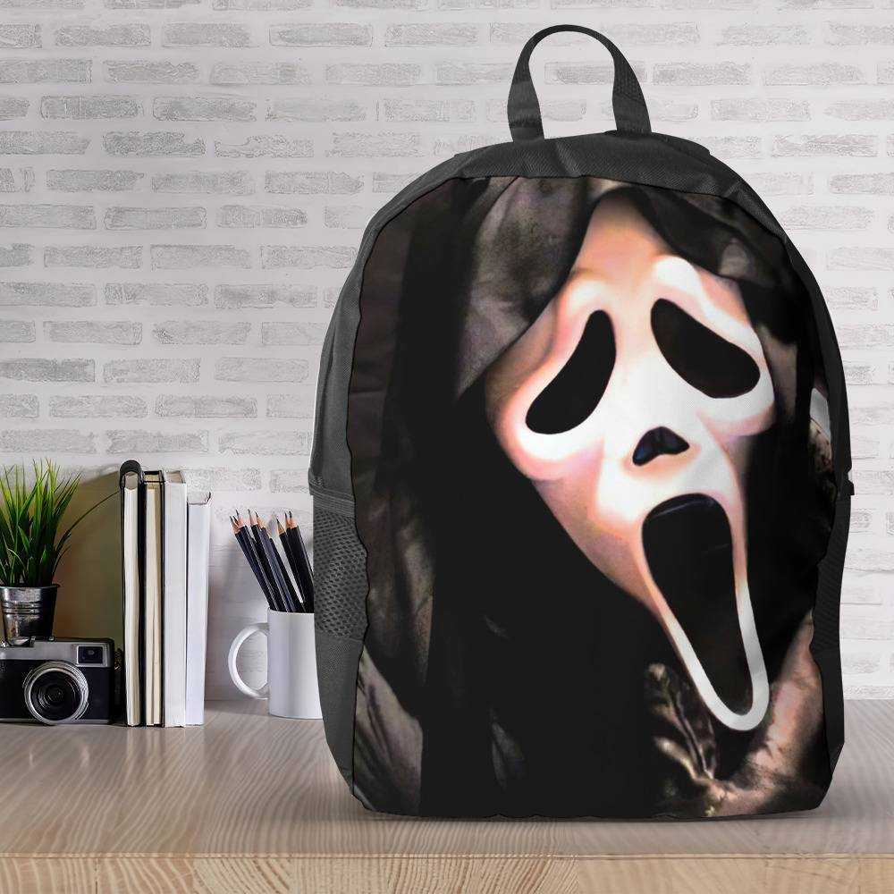 Scream Classic Horror Movie Face Mask Scary Yellow ID Badge Holder Lanyard