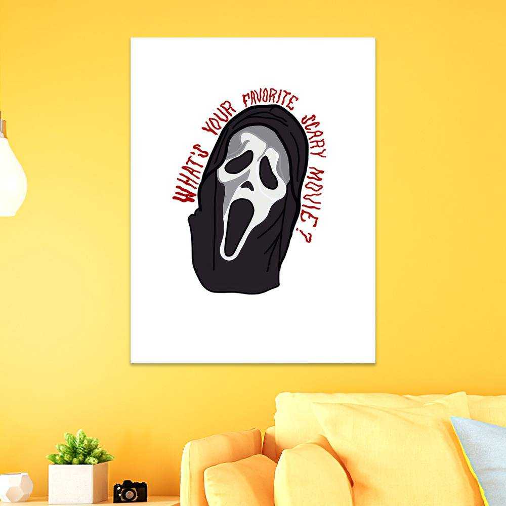 Ghost Face: What's Your Favorite Scary Movie PRINTS and STICKERS