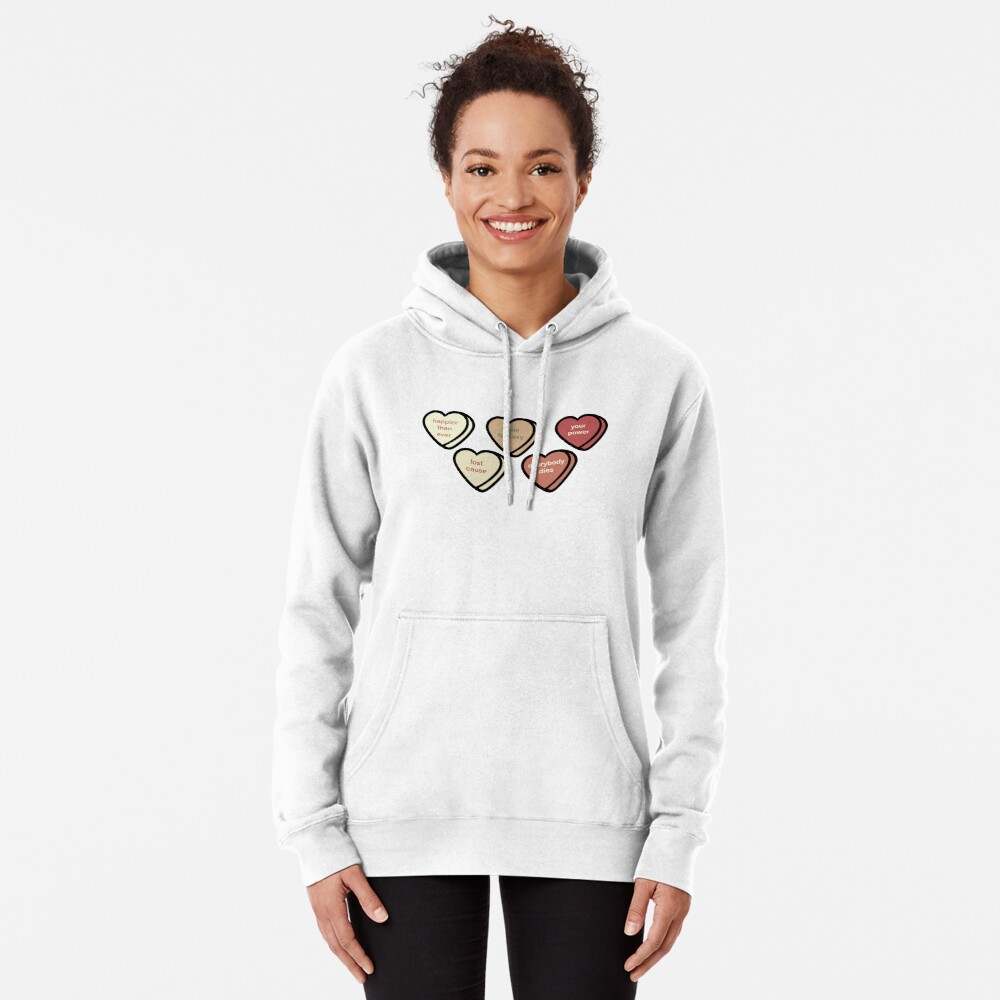 Billie Eilish Hoodie, Billie Eilish Happier Than Ever Heart Candy Pullover Hoodie#3