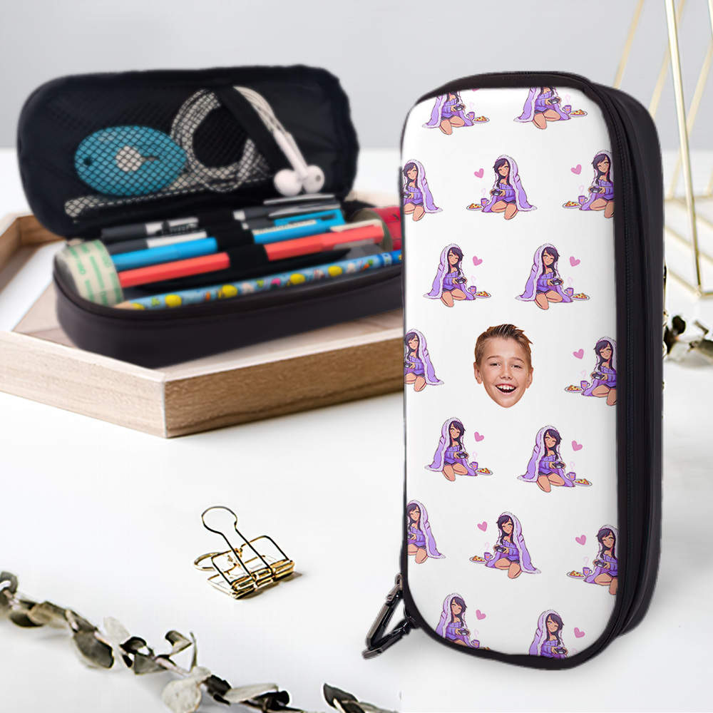 3pcs/set Aphmau Printed Backpack Set With Shoulder Bag Pencil Case