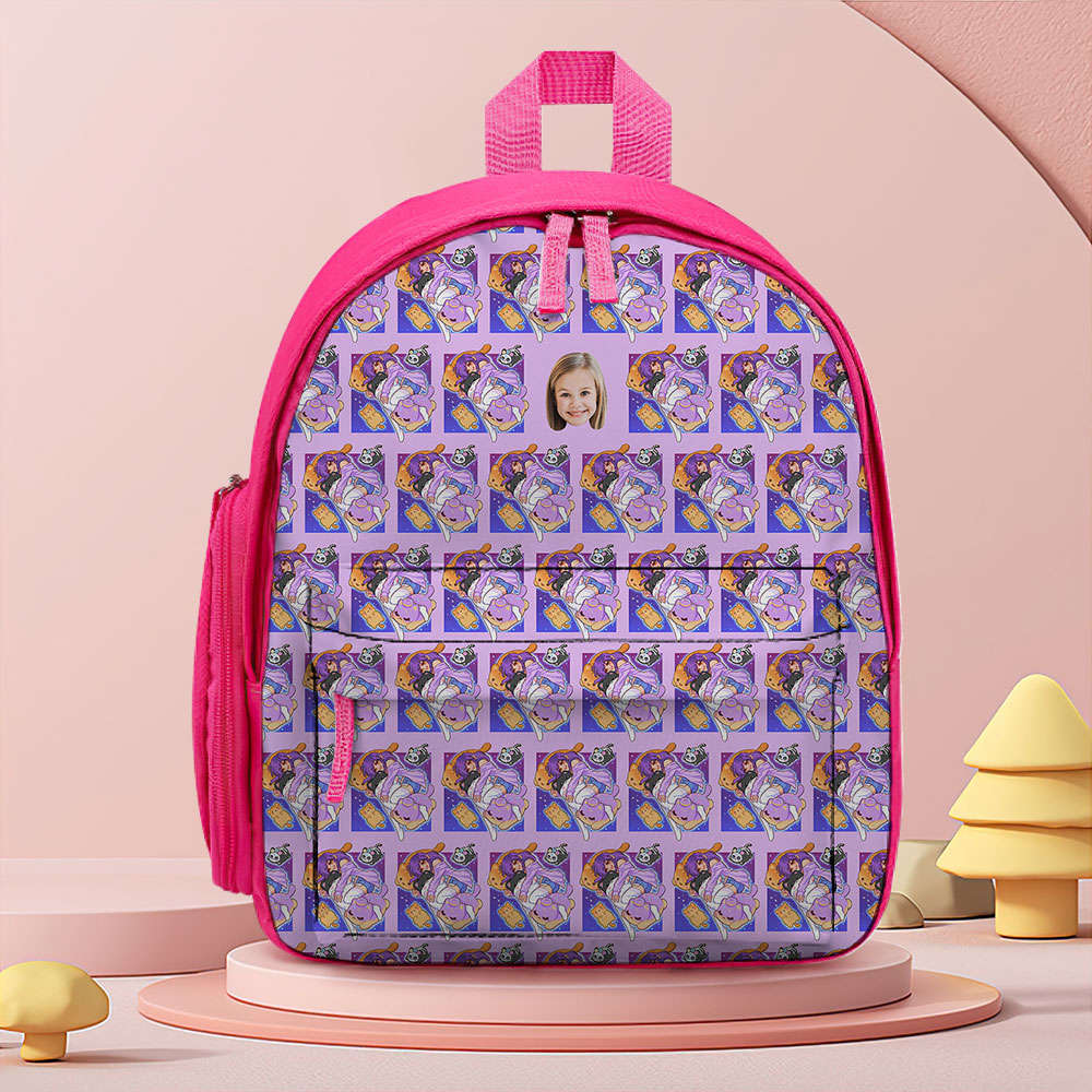 Girl's Aphmau Backpack Kids Aphmau All Over Print Large School Bag Ideal Present, Pink / No.6