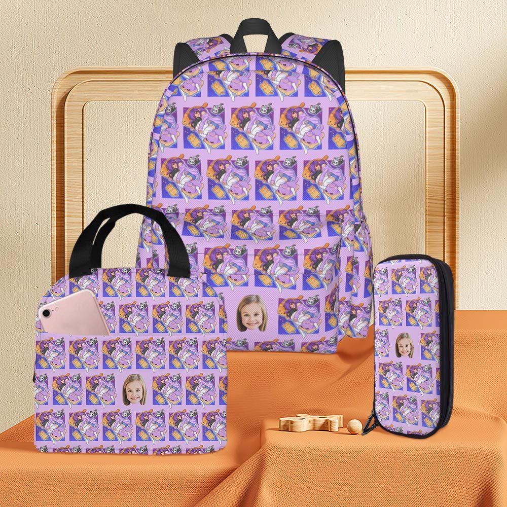 Aphmau Backpack with Lunch Box Aphmau Aaron Heat Insulated