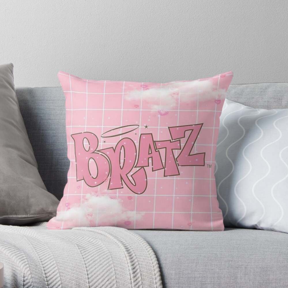 Bratz Pillows , Vintage 2000s Bratz Aesthetic Throw Pillow | bratzmerch.com