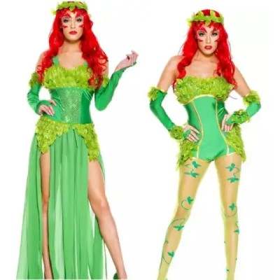 DRESS ME UP - WZ-012G Pantyhose Tights Costume Halloween elastic green sexy  Robin Hood Poison Ivy S/M : : Toys & Games