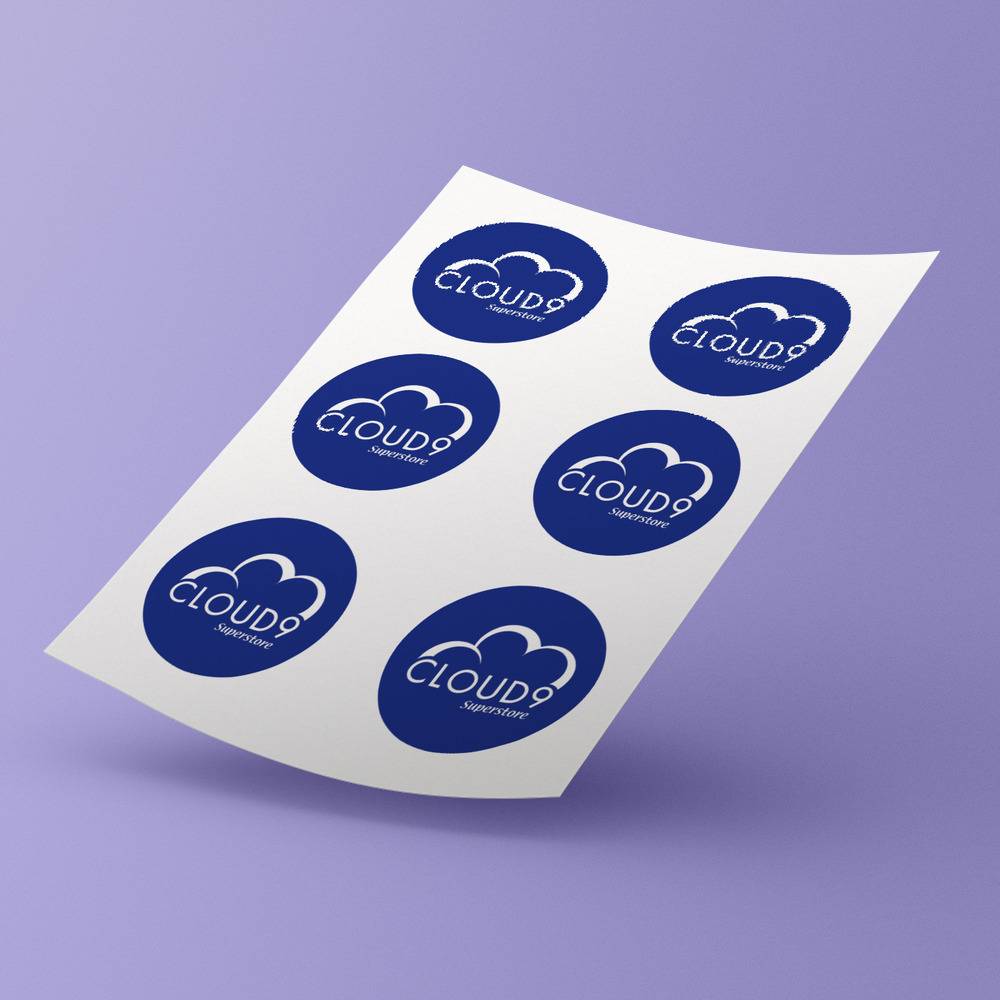 Cloud 9 Superstore Logo Sticker (Reproduction)